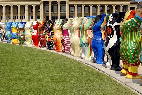 UNITED BUDDY BEARS, Bear Parade in the Schlossplatz Square, Stuttgart 2008, Stuttgart, Baden-Wuerttemberg, Germany, Europe