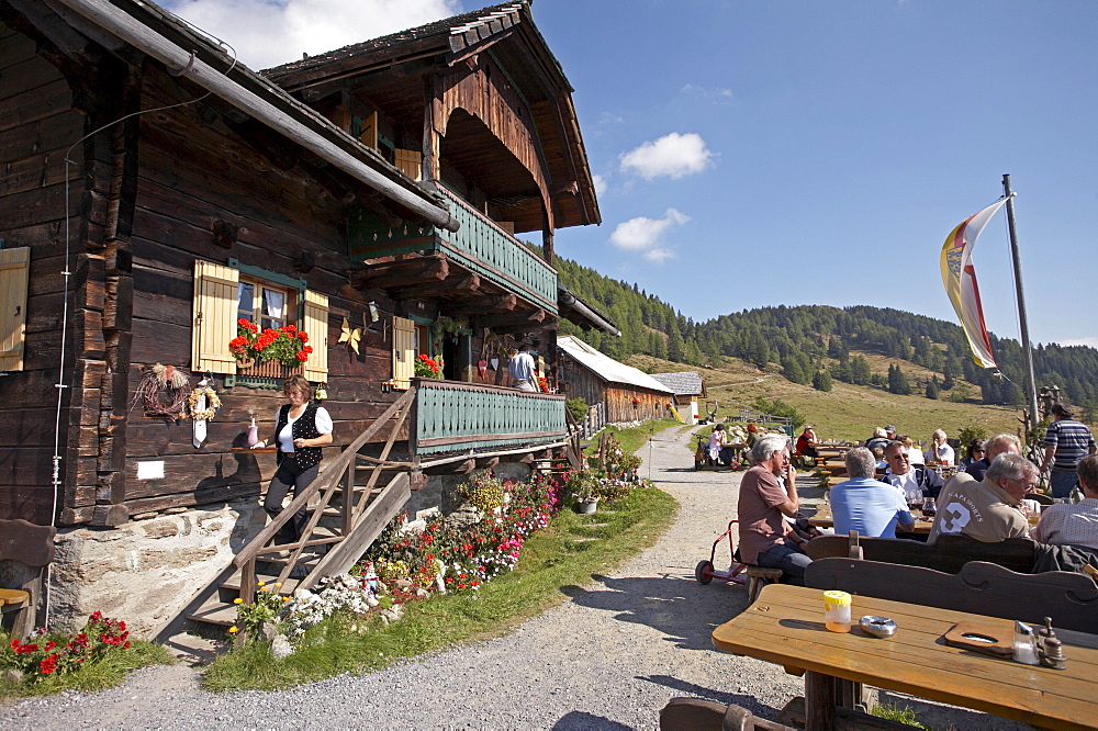 Alpine hut, Nockberge, Carinthia, Austria