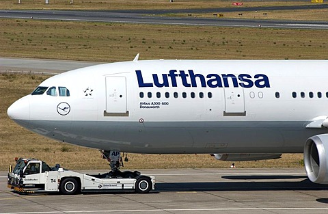 Lufthansa airplane at Tegel airport, Berlin, Germany, Europe