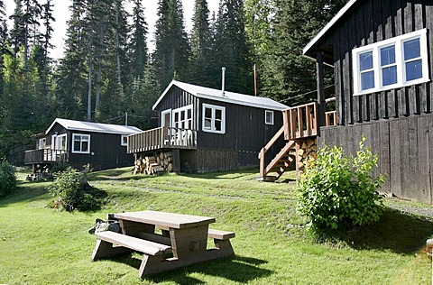 Lodge at Babine lake in British Columbia, Canada