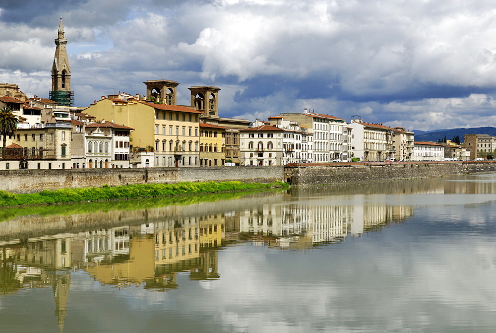 Historic centre of Florence on the shores of the Arno River, UNESCO World Heritage Site, Tuscany, Italy, Europe