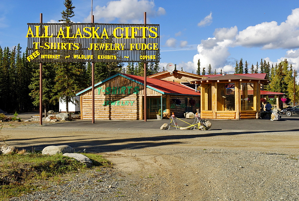 Souvenir shop in Tok, Alaska Highway, Alaska, USA