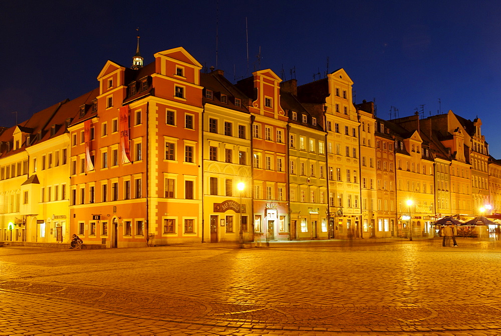 Market square, rynek of Wroclaw, Silesia, Poland, Europe