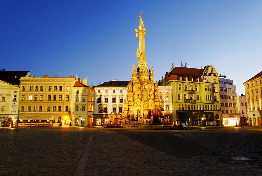 UNESCO World Heritage Site Plague column, Olomouc, Northern Moravia, Czech Republic, Europe