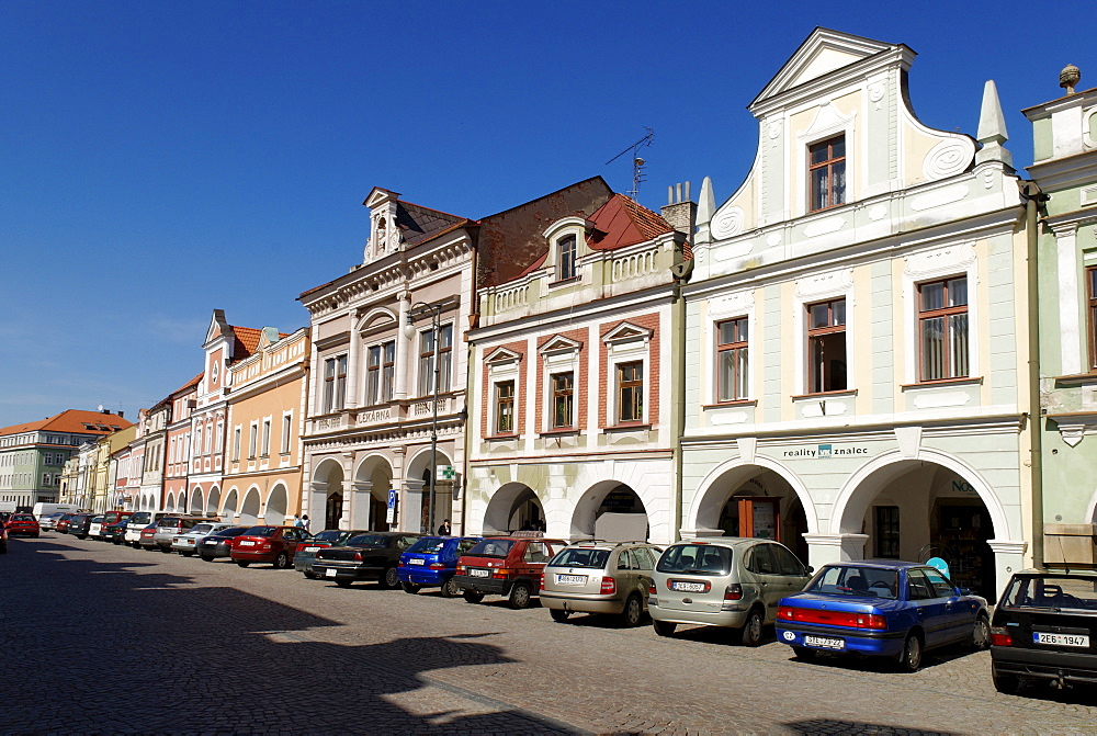 Historic town square, Litomysl, Eastern Bohemia, Czech Republic, Czechia, Europe