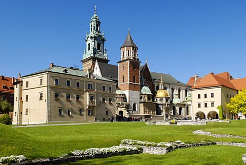 Cathedral on Wawel Hill, UNESCO World Heritage Site, Krakow, Poland, Europe