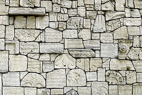 Gravestone with Hebrew inscription, Jewish cemetery Remuh, Kazimierz, UNESCO World Heritage Site, Krakow, Poland, Europe