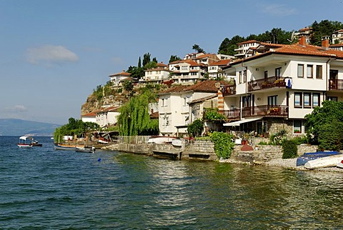 Ohrid on Lake Ohrid, UNESCO World Heritage Site, Macedonia, FYROM, Former Yugoslav Republic of Macedonia, Europe