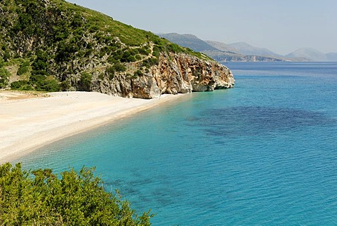 Ionian Sea, coast at Dhermi, Alabanian Riviera, Albania, Europe