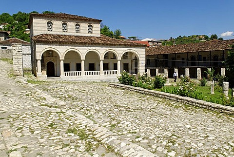 Ottoman Han beside the Kings Mosque in Berat, UNESCO World Heritage Site, Albania, Europe