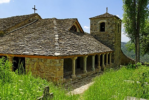 Mediaeval Krushove Church near Voskopoje, Albania, Europe