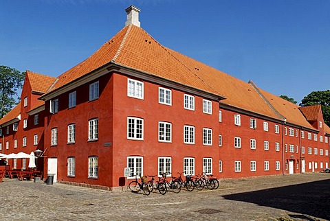 Historic barracks on the fortified island of Kastellet, Copenhagen, Denmark, Scandinavia, Europe