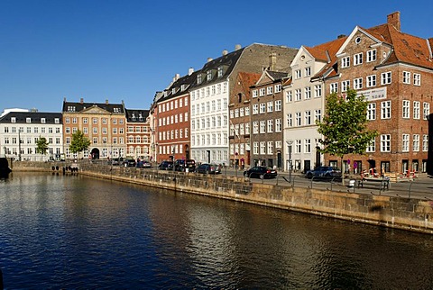 Historic houses on the Nybrogade, Copenhagen, Denmark, Scandinavia, Europe