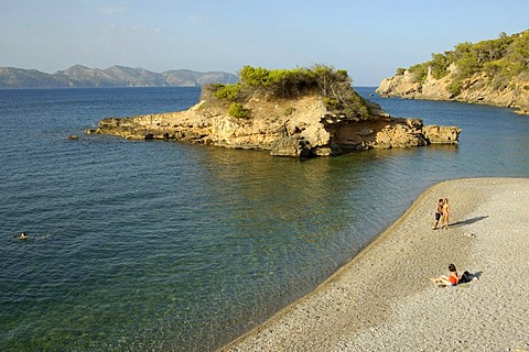 Little island, Pollenca Bay, Alcudia, Majorca, Balearic Islands, Spain