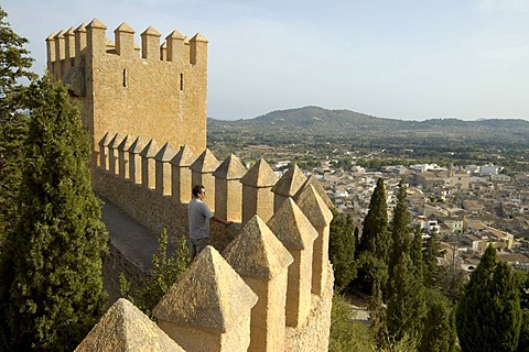 View from castle, Arta, Majorca, Balearic Islands, Spain