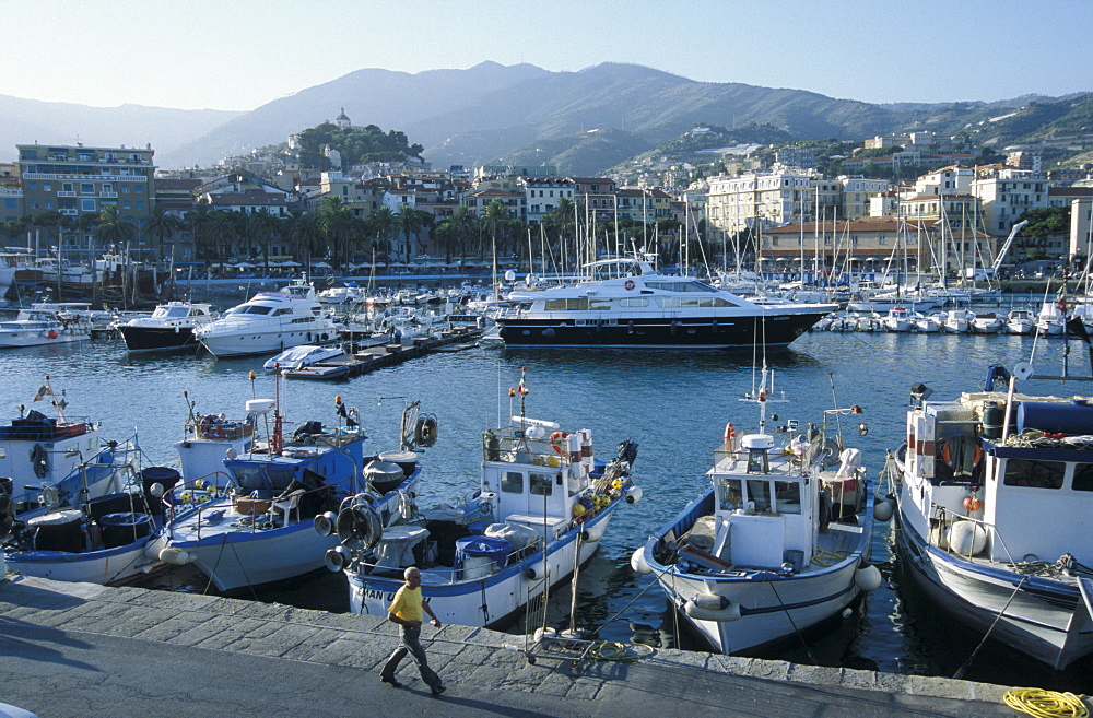 Harbour, San Remo, Liguria, Riviera, Italy, Europe