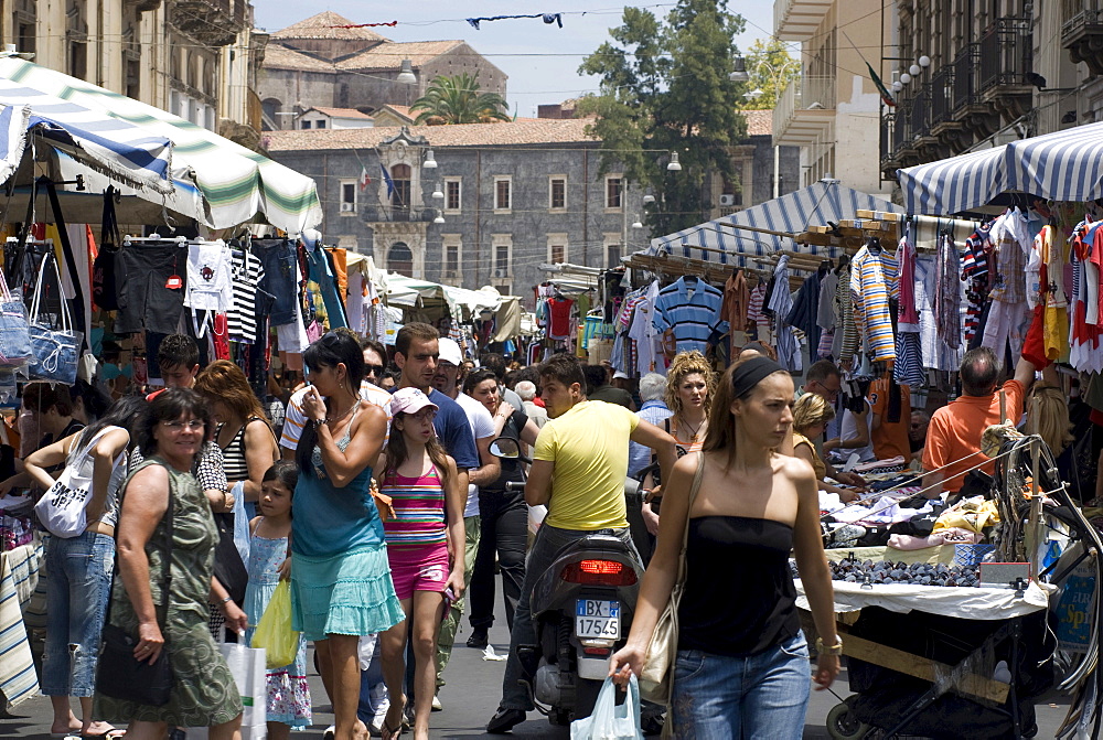 Fera o Luni market, Piazza Carlo Alberto, Catania, Sicily, Italy