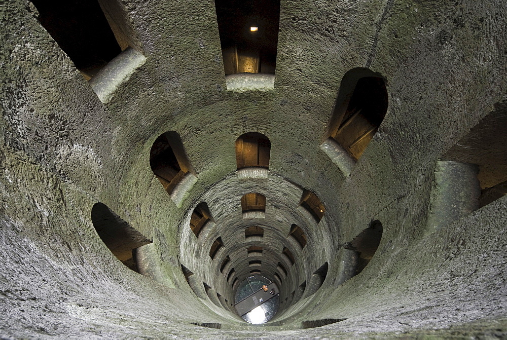 Well with a spiral staircase, Pozzo di San Patrizio, Orvieto, Umbria, Italy, Europe