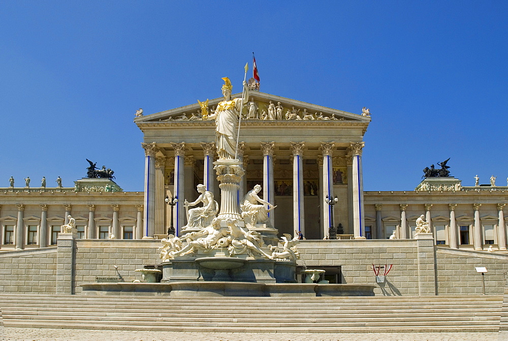 Parliament with Pallas Athene, Vienna, Austria