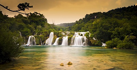 National park Krka waterfalls, Dalmatia, Croatia