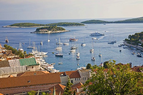 Harbour of Hvar, Island Hvar, Dalmatia, Croatia