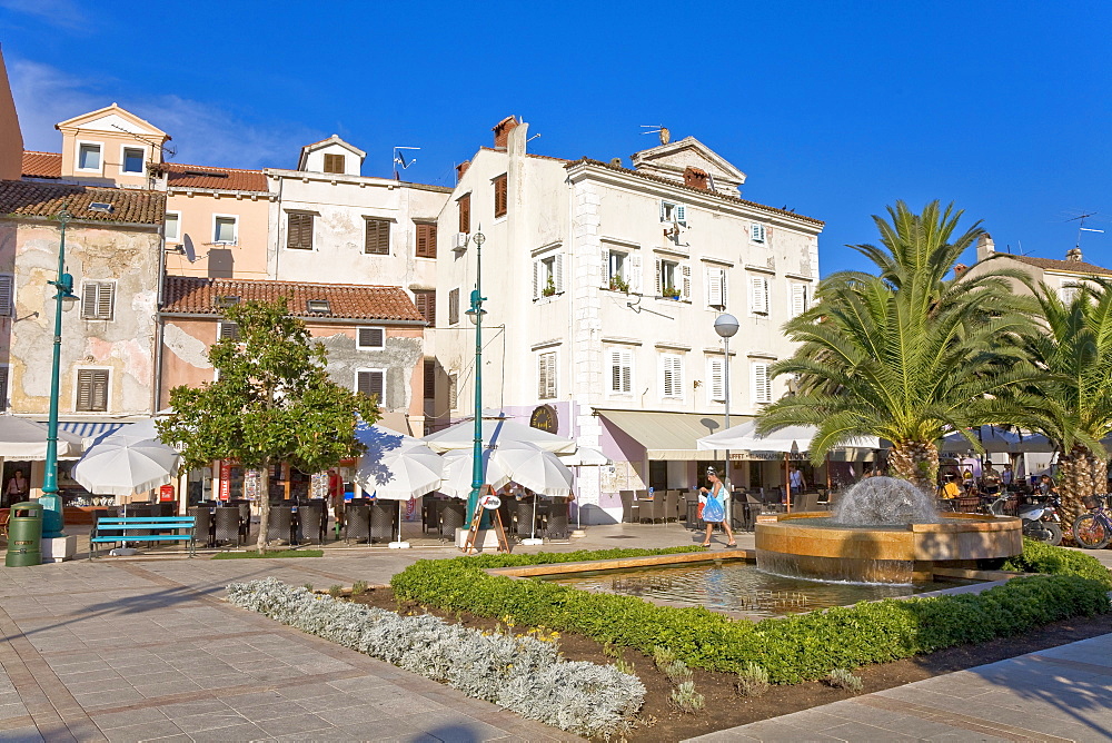 House facades in Mali Losinj, island Losinj, Primorje - Gorski kotar, Croatia