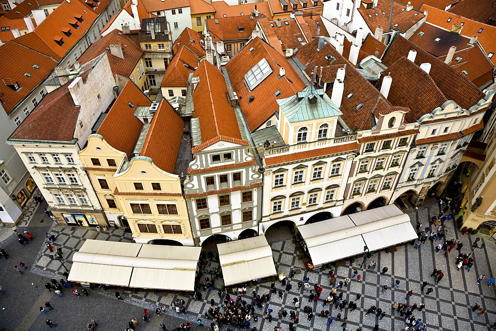 Housesin the old Town Square Prague Czechia