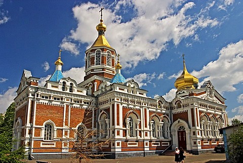 Church of Holy Nicolai, second oldest Church of Omsk, Omsk at the Rivers of Irtisch and Omka, Omsk, Sibiria, Russia, GUS, Europe,