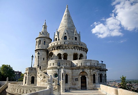 Fisherman's Bastion, Budapest, Hungary, Southeast Europe, Europe,