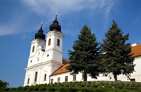 Tihany, Church of Tihany, Ungary, Southeast Europe, Europe,