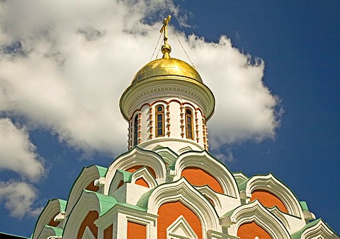 At the Red Square, Kazan Cathedral, Moscow, Russia, East Europe, Europe