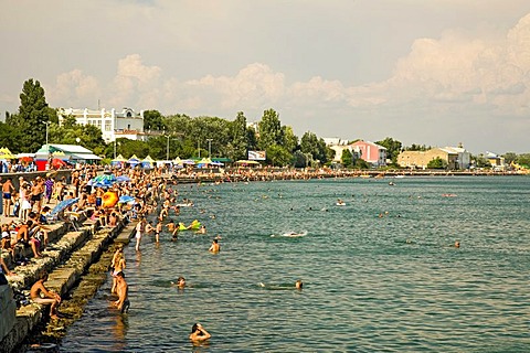 Beach Promenade, Yefbatoria, Crimea, Ukraine, South-Easteurope, Europe,