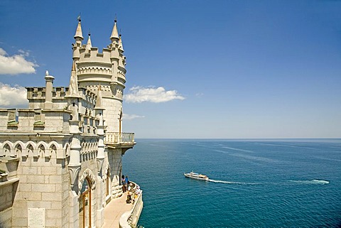 The Castle Swallow Nest at the Cape Air-Todor, Jalta, Crimea, Ukraine, South-Easteurope, Europe,