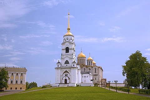 Bell tower of the Assumption cathedral, Bogoljubovo, Vladimir, Russia