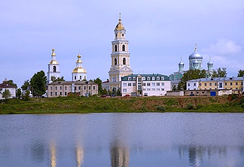 Bell tower, convent, Trinity church, Diveyevo, Russia