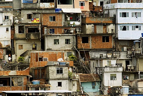 Slum (favela) Rio Comprido, Rio de Janeiro, Brazil