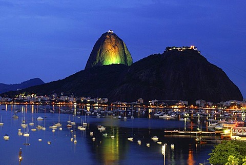 Sugar Loaf and Yachts in Botafogo Bay, Rio de Janeiro, Brazil