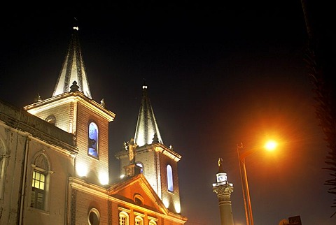 The chirch Nossa Senhora da Conceicao da Prainha at Night, Fortaleza, Brazil