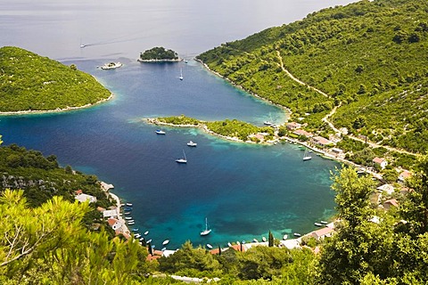 Port of Prozurska Luka, Mljet Island, Dubrovnik-Neretva, Dalmatia, Croatia, Europe