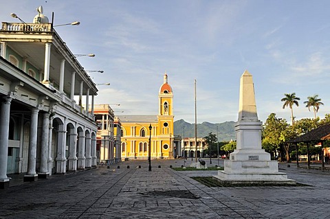 Cathedral and Colonial Buildings, Granada, Nicaragua, Central America