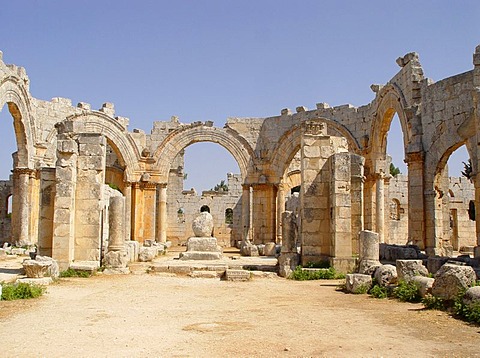 The holy Simon spent the last 30 years on a column at a value of 20 m in the monastery