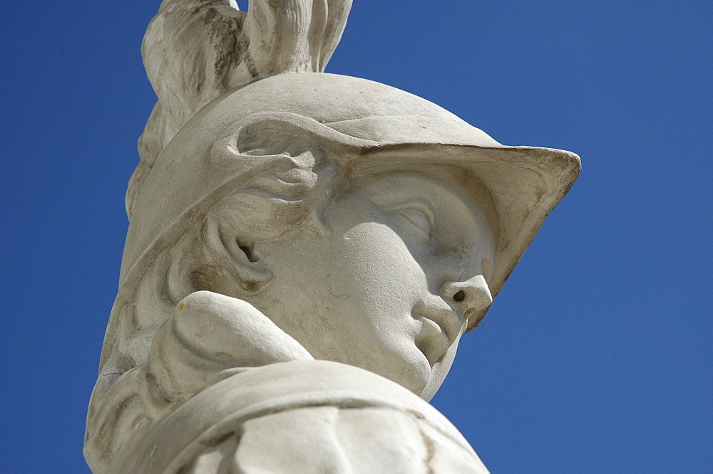 Statue in front of the palace of Katharina, Pushkin near St. Petersburg, Russia