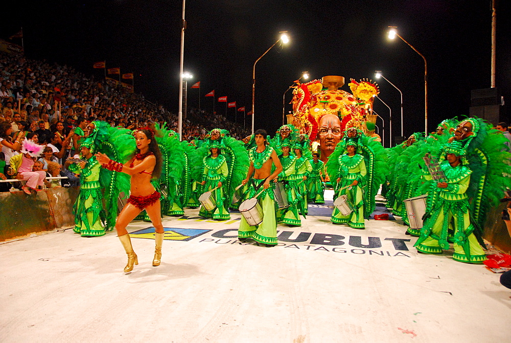 Dancers at Gualeguaychu carnival, Entre Rios province, Argentina