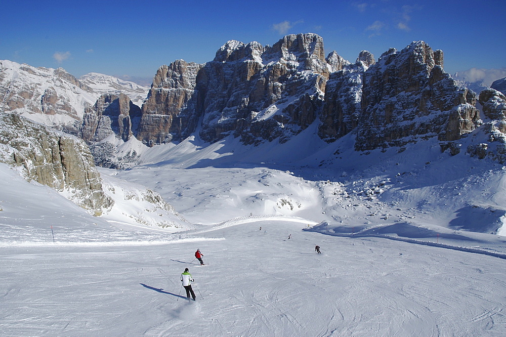 Lagazuoi ski area, Dolomites, Italy