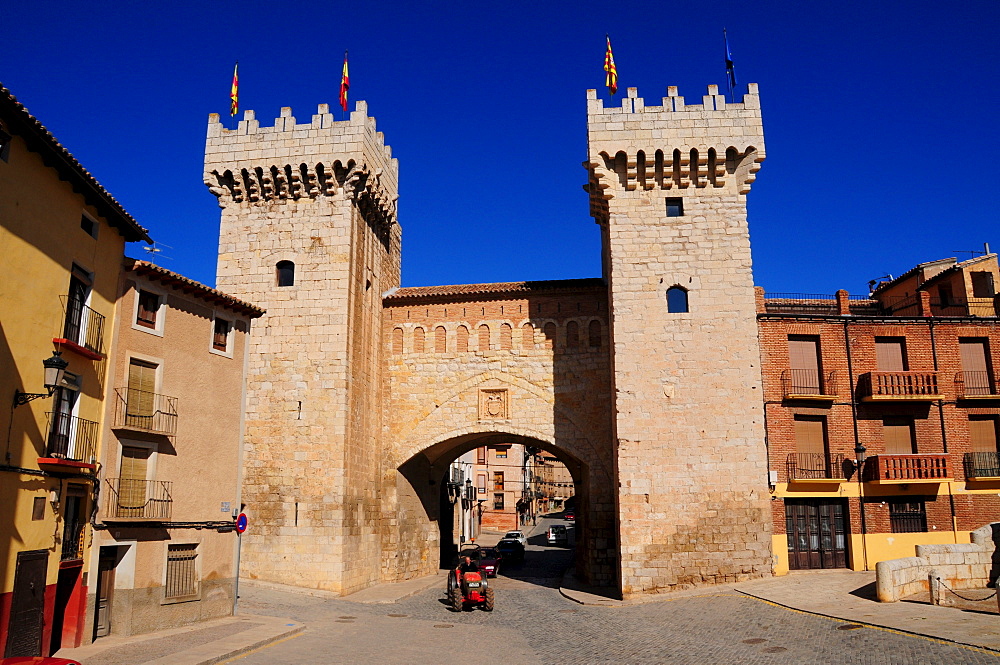 City wall, Daroca, Zaragoza Province, Aragon, Spain, Europe