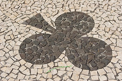 Pavement in Funchal, Madeira, Portugal