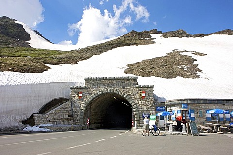 Tunnel through the Hochtor Mountain, Grossglockner High Alpine Mountain Road, Hohe Tauern National Park, Salzburg, Austria, Europe