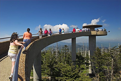 Tower on Clingman's Dome, Great Smokey Mountains National Park, North Carolina and Tennessee, USA