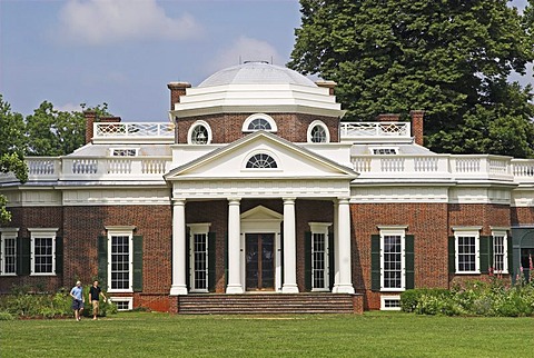 Monticello, Residence of President Thomas Jefferson, Charlotteville, Virginia, USA