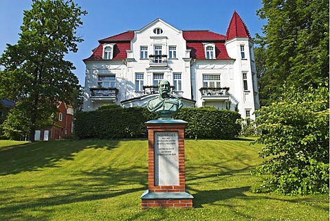 Historic villa Staudt in Heringsdorf, Usedom island, Mecklenburg Western Pomerania, Germany, Europe